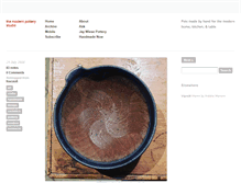 Tablet Screenshot of modernpotterystudio.com